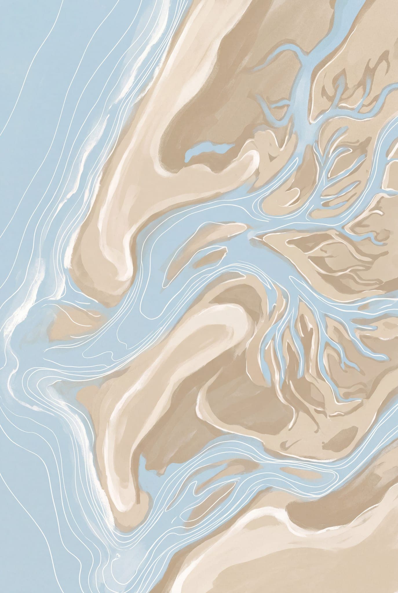 Aerial coastline — The Coastal Kit printable wall art print
