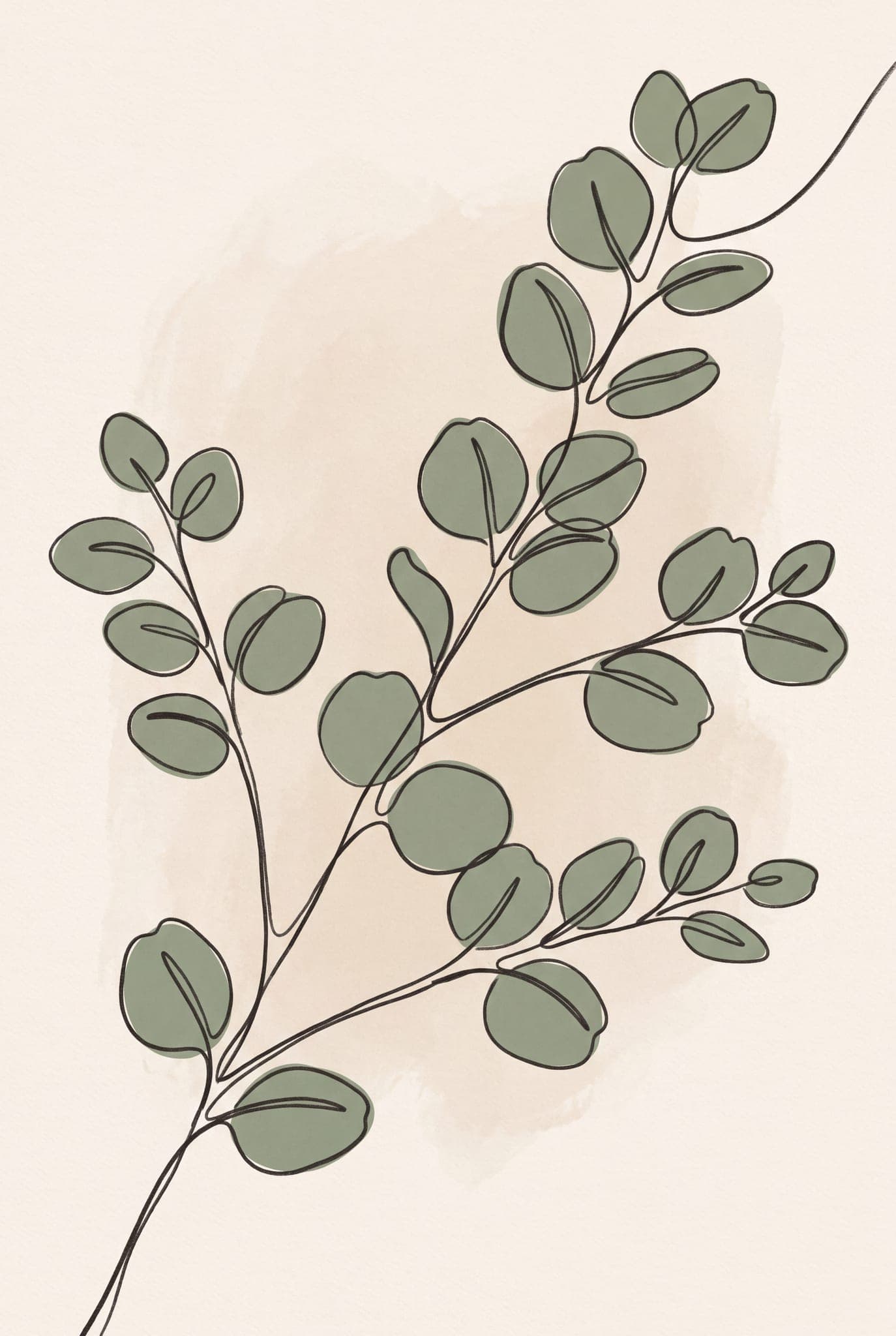 Eucalyptus line drawing — The Modern Farmhouse Kit printable wall art print