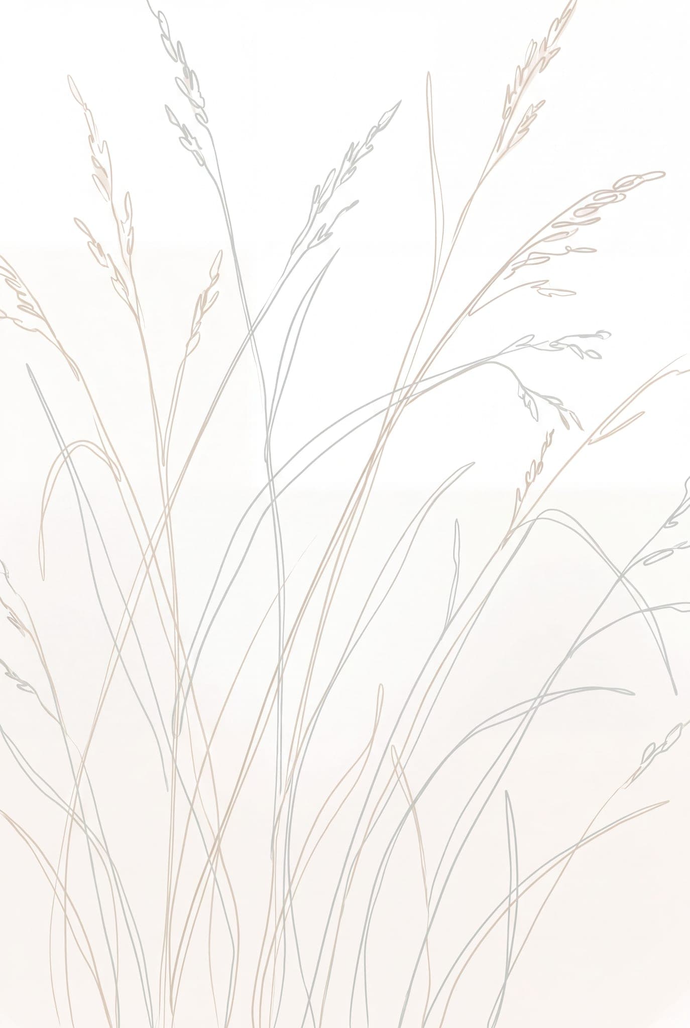Grass line drawing — The Light & Airy Kit printable wall art print