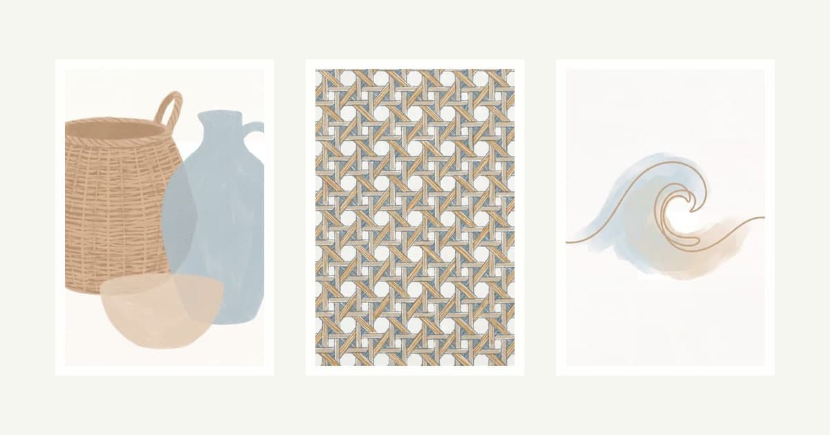 The Coastal Kit — 8 printable wall art prints