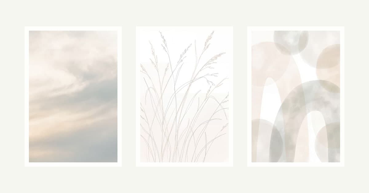 The Light & Airy Kit — 8 printable wall art prints