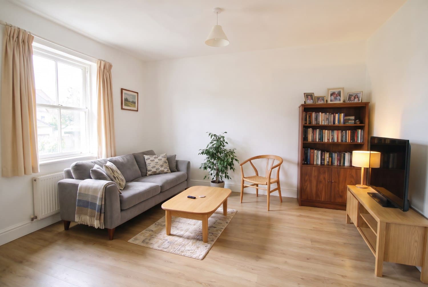 The same room at Light refresh intensity — Nothing bought. Everything you already own, put where it should have been.