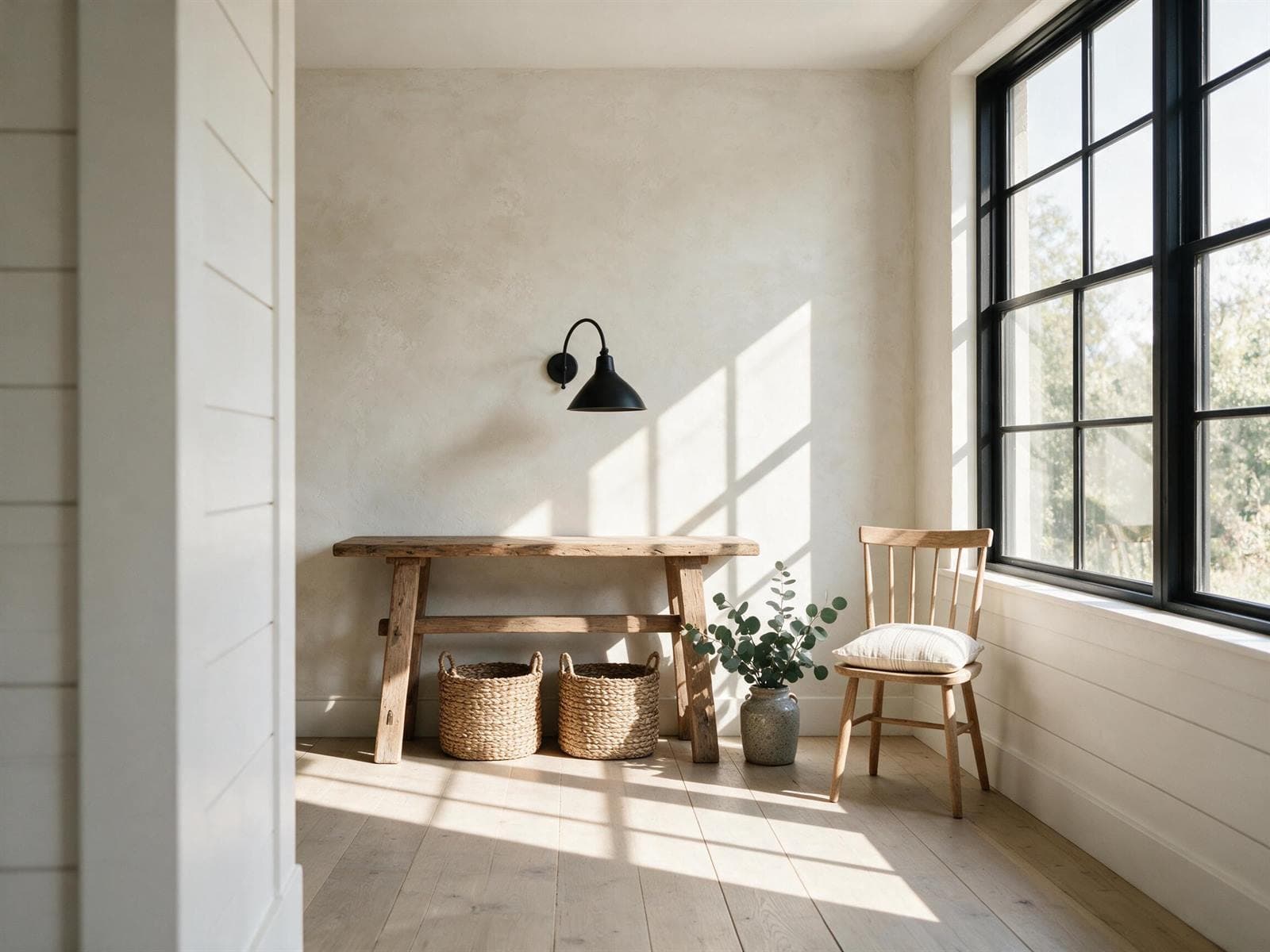 Modern Farmhouse Style: The Warm, Grounded Guide (Without the Word Signs) — example room in this style