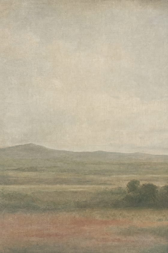 Distant Field — printable wall art in a muted greige palette
