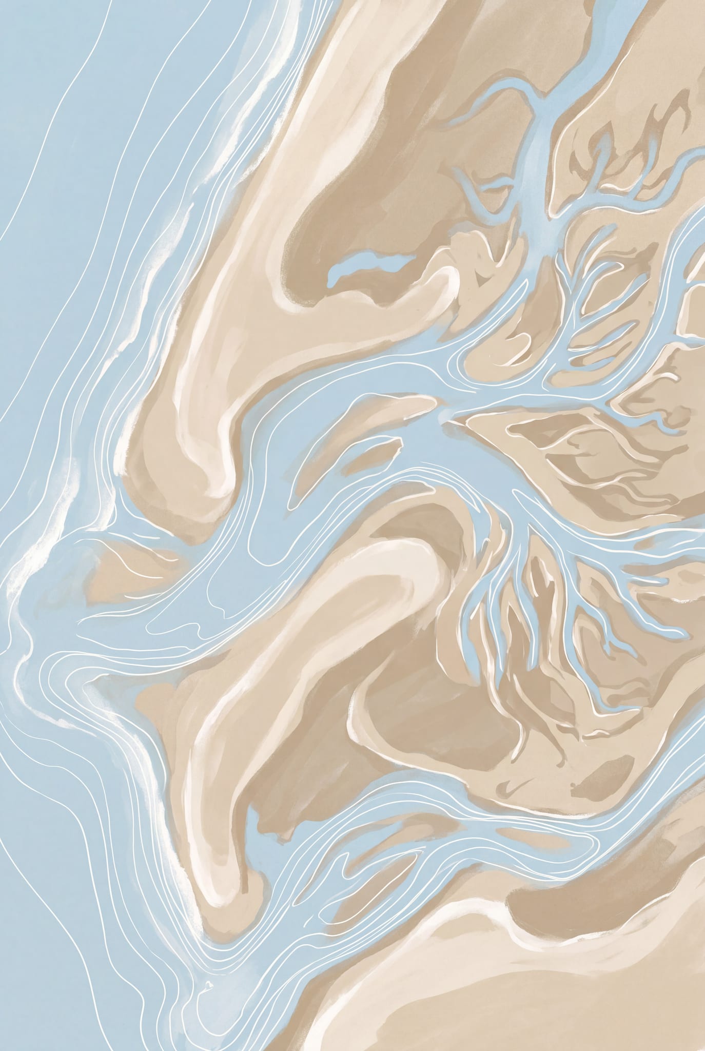 The Coastal Kit — printable wall art print (Eight prints, and the paint that goes behind them.)