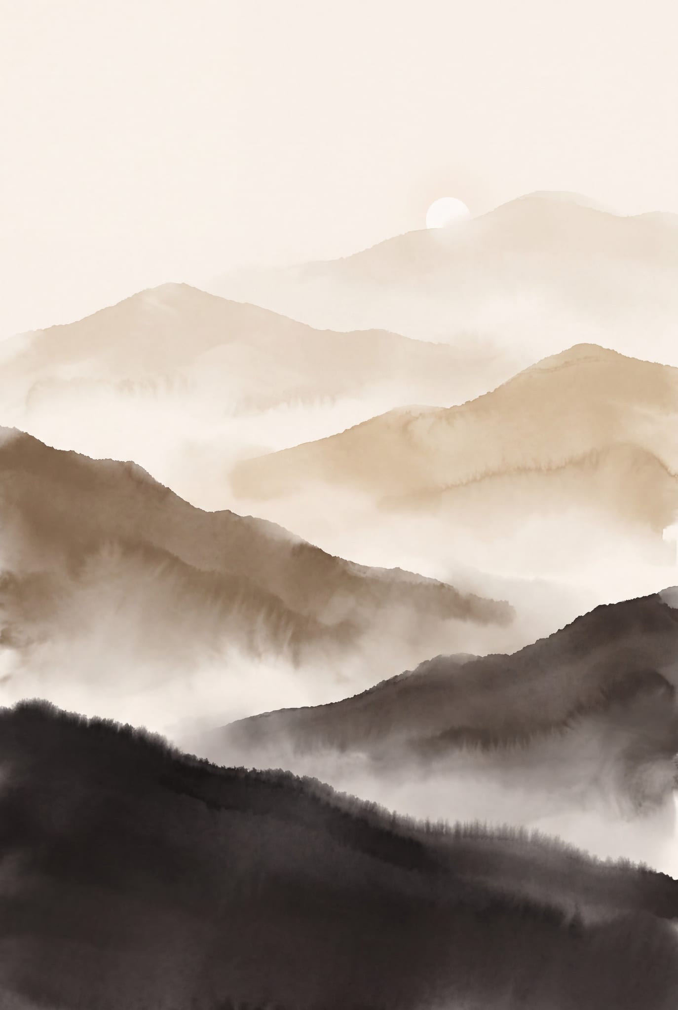 The Japandi Kit — printable wall art print (Eight prints, and the paint that goes behind them.)