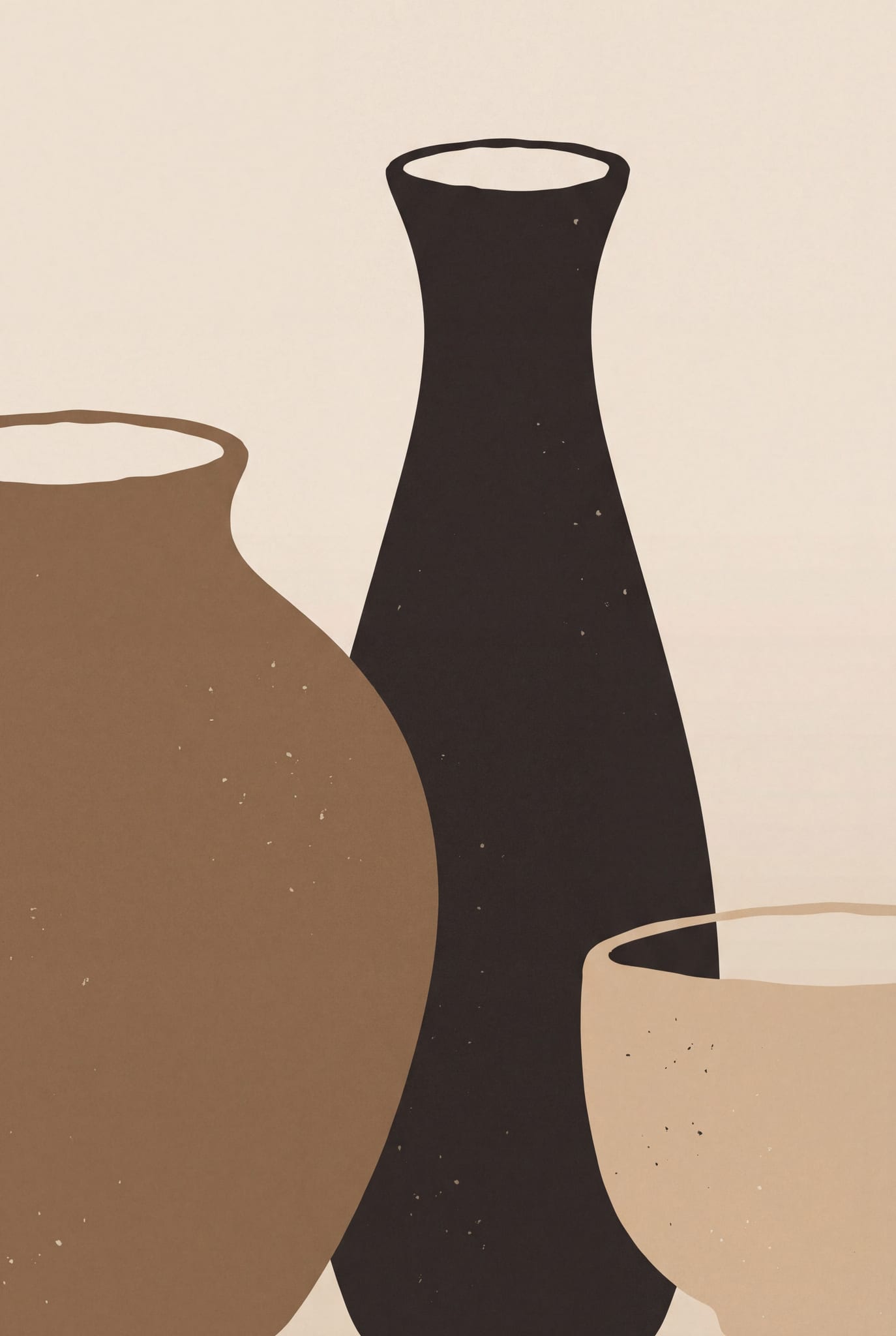 The Japandi Kit — printable wall art print (Eight prints, and the paint that goes behind them.)