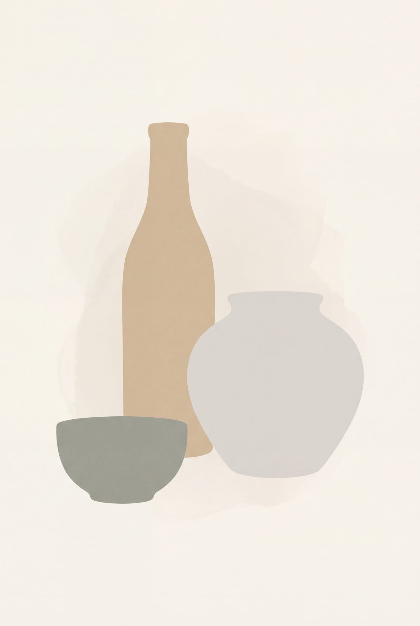 The Minimalist Kit — printable wall art print (Six prints, four colours, nothing spare.)